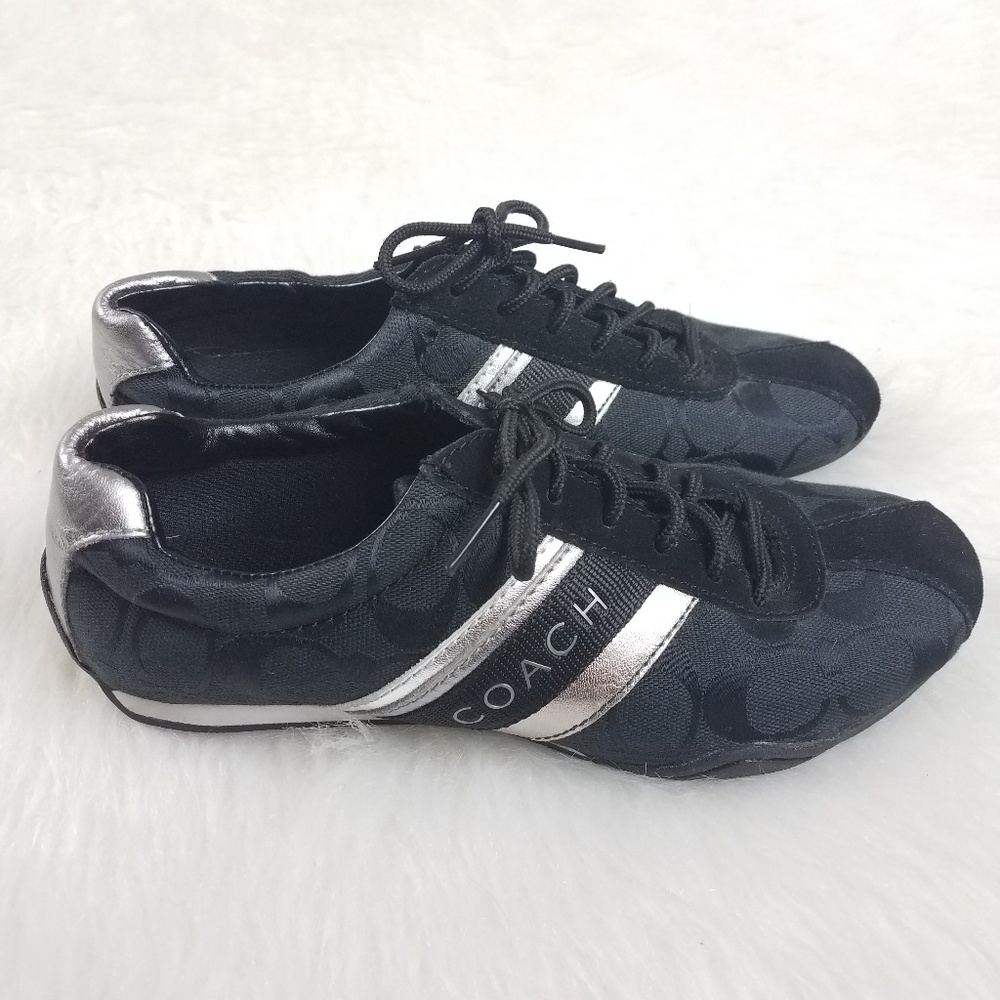 Coach womens tennis shoes size 6.5 M black